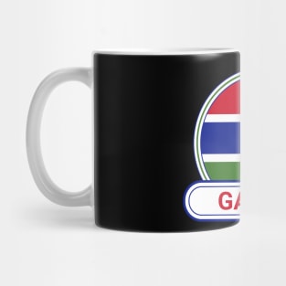 The Gambia Country Badge - The Gambia Flag Mug